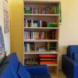 La sala lettura del centro